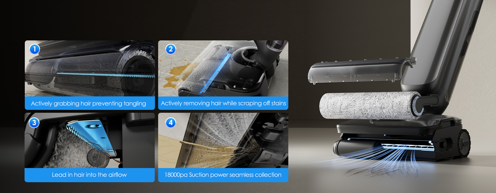 Filtres Lavables Réutilisables Pour Aspirateur Tineco S7/S9/S6 - Lot De 4 - Améliore La Qualité De L'air