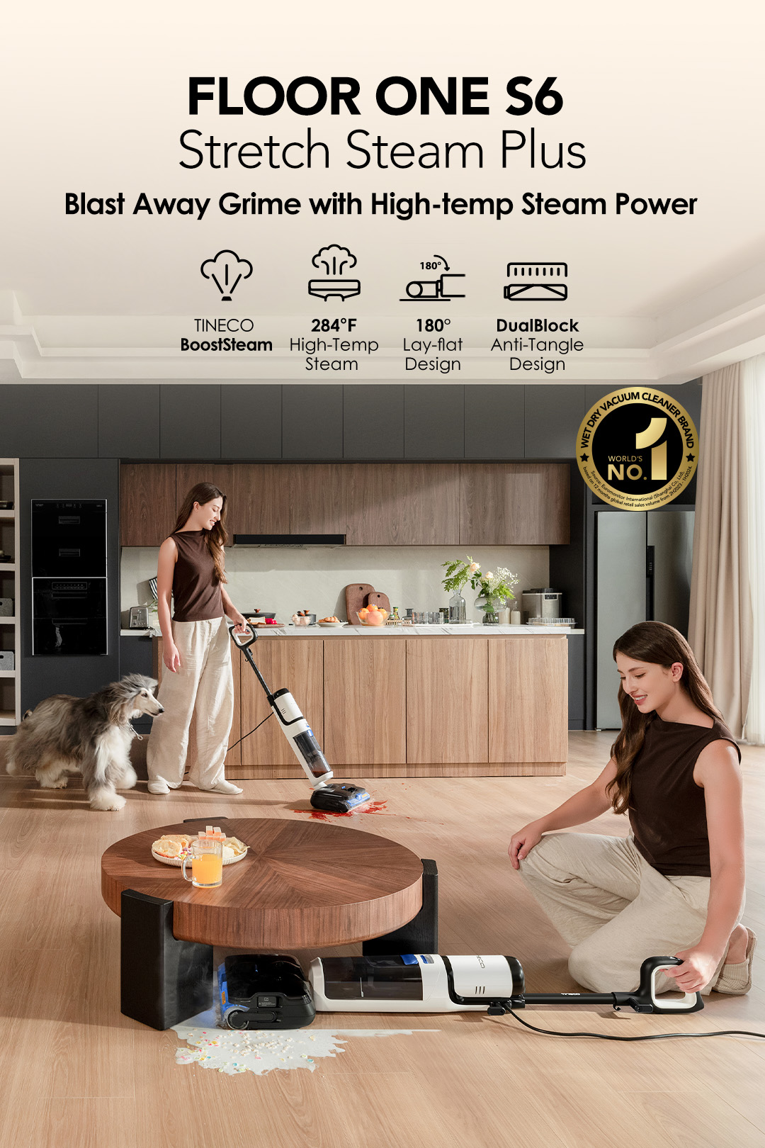 FLOOR ONE S6 Stretch Steam Plus | Tineco
