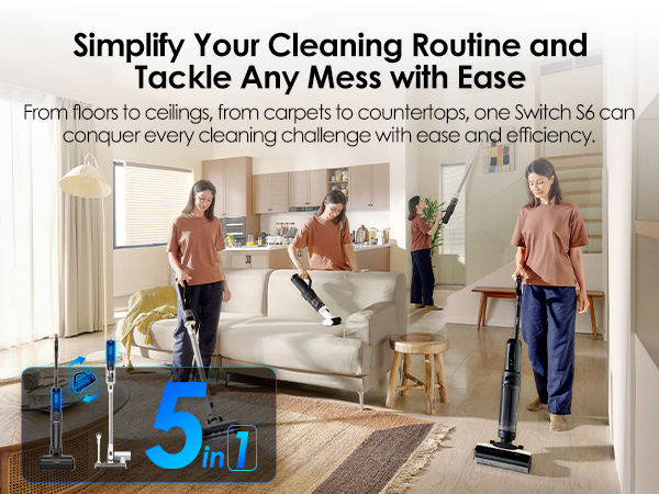 Tineco Floor ONE SWITCH S6 Wet Dry Vacuum Cleaner
