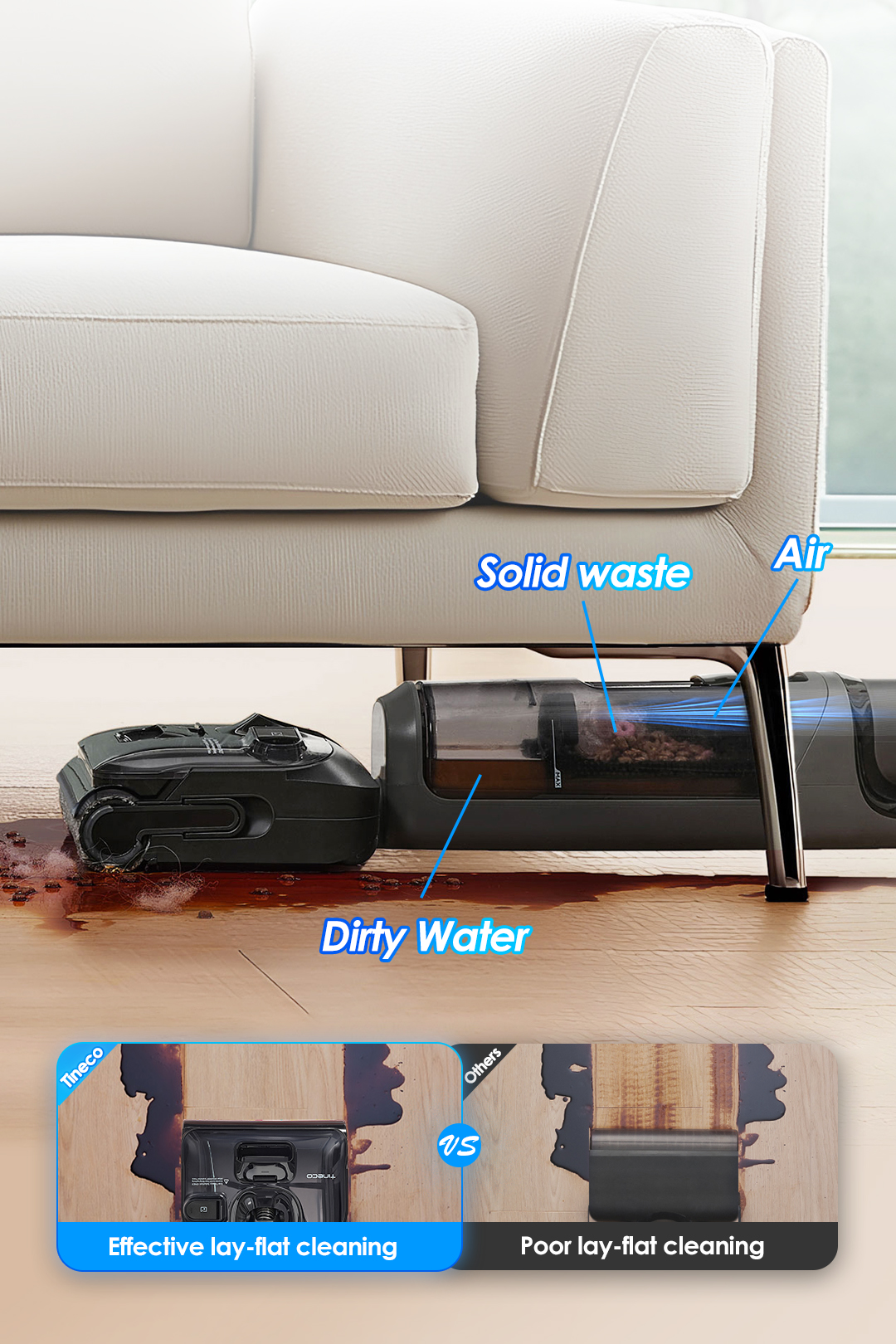 Tineco FLOOR ONE i6 Stretch Cordless Wet Dry Vacuum Cleaner