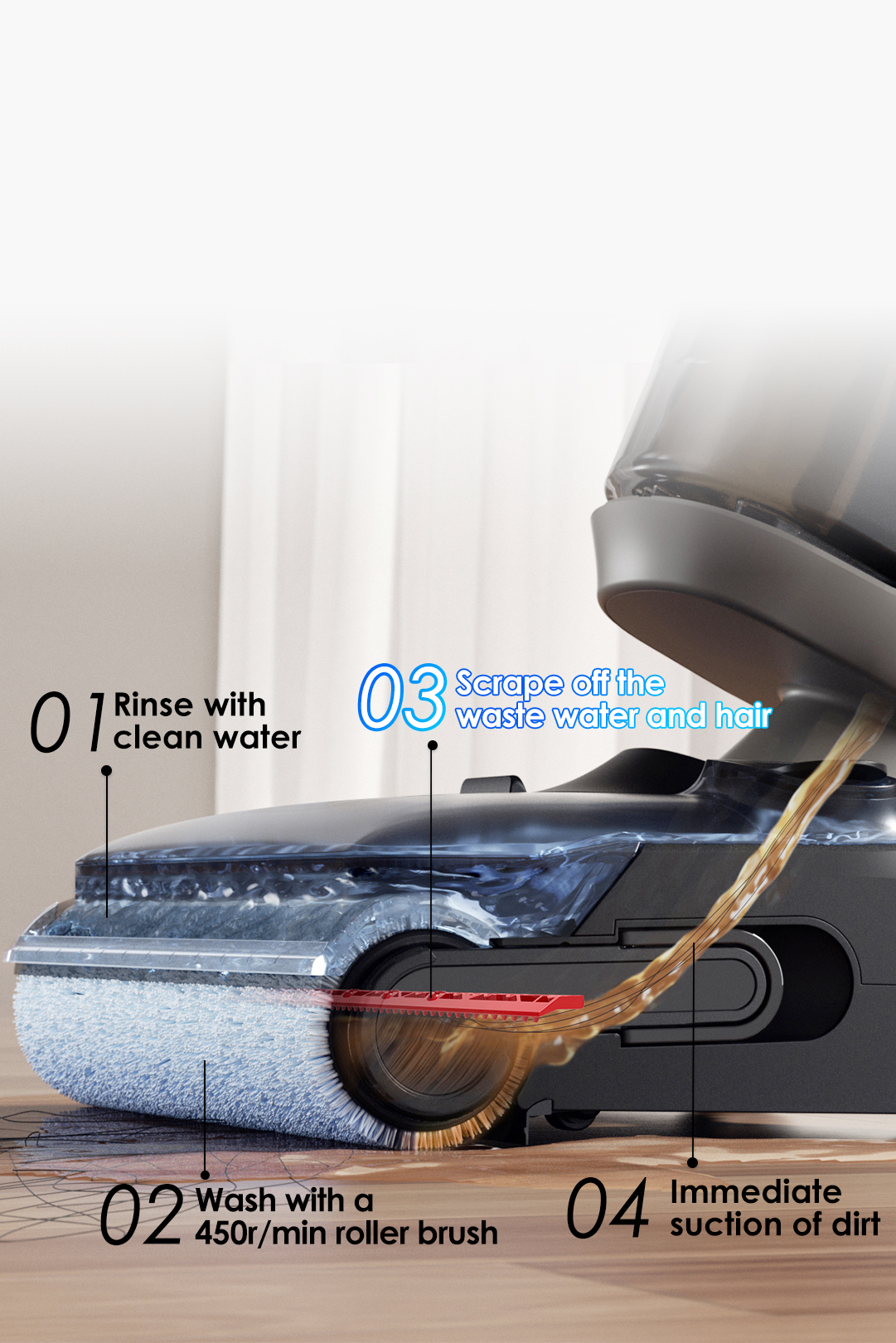 Tineco FLOOR ONE i6 Stretch Cordless Wet Dry Vacuum Cleaner