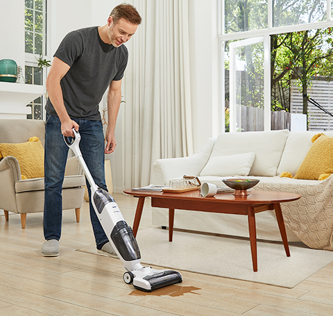  Tineco iFLOOR Cordless Wet Dry Vacuum Cleaner and Mop,  Powerful One-Step Cleaning for Hard Floors, Great for Sticky Messes and Pet  Hair