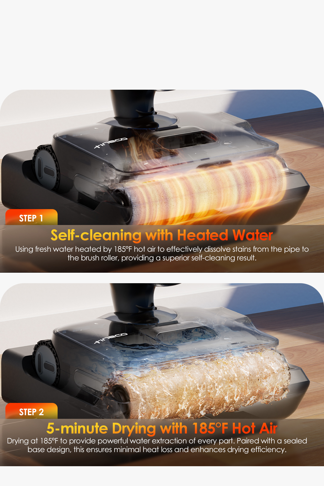 Tineco FLOOR ONE i6 Stretch Cordless Wet Dry Vacuum Cleaner