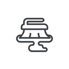 A. Brushes stay wet or smell after use