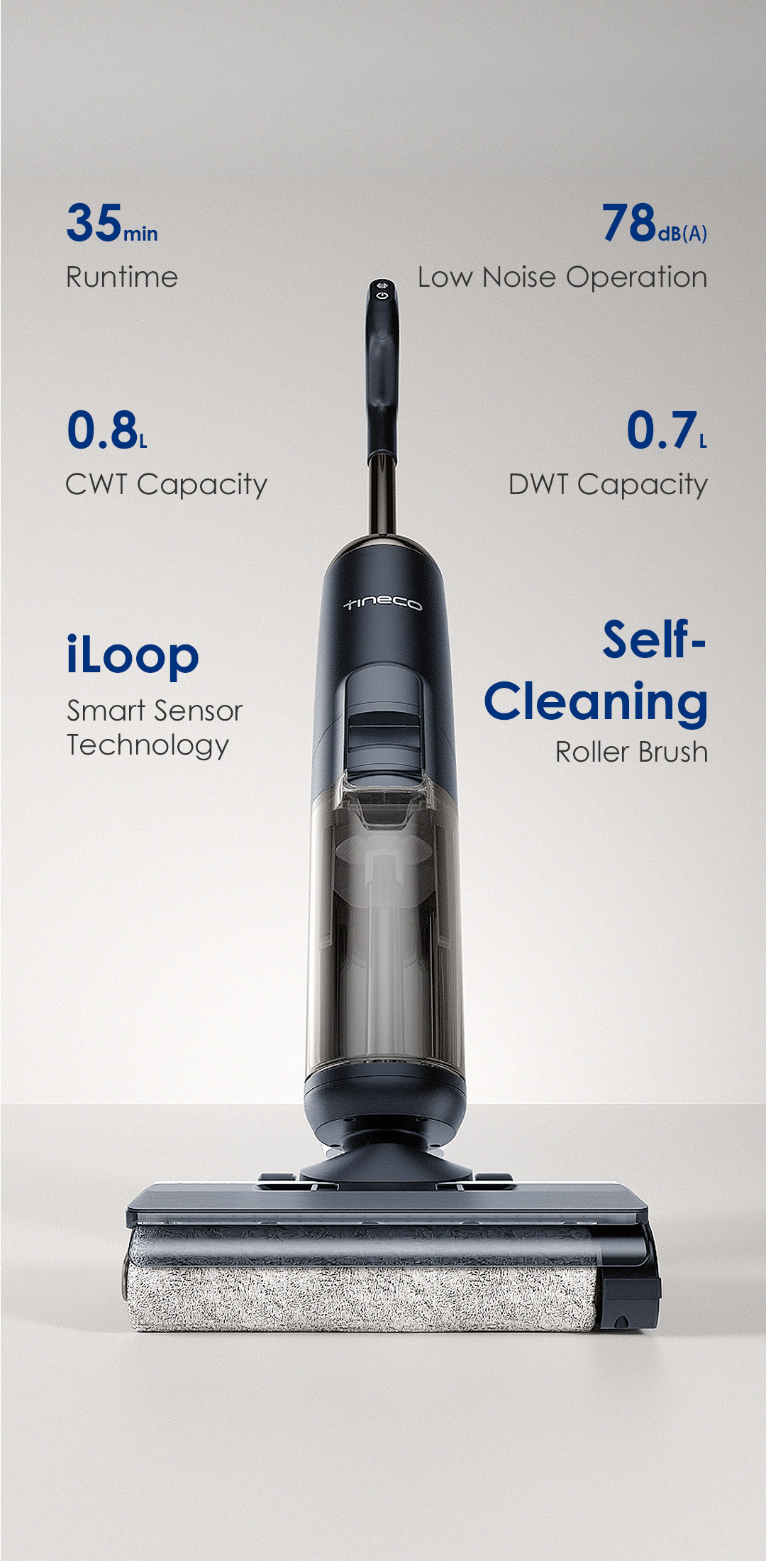 Tineco FLOOR ONE S5 COMBO Smart Wet Dry Vacuum Cleaner