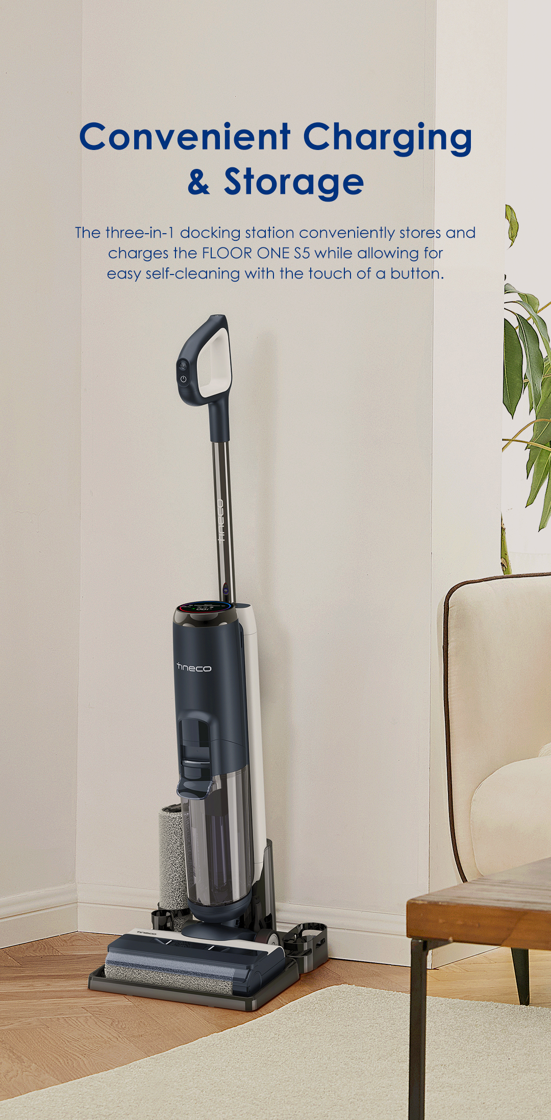 Tineco FLOOR ONE S5: Smart Cordless Wet Dry Vacuum Cleaner | Tineco US