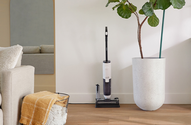 Tineco FLOOR ONE S5 Steam being used to clean a kitchen floor