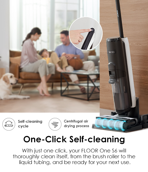 Tineco FLOOR ONE S6: All-in-One Cordless Floor Washer for Hard Floors