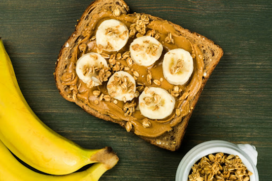 the sweet and nutty peanut butter banana toast