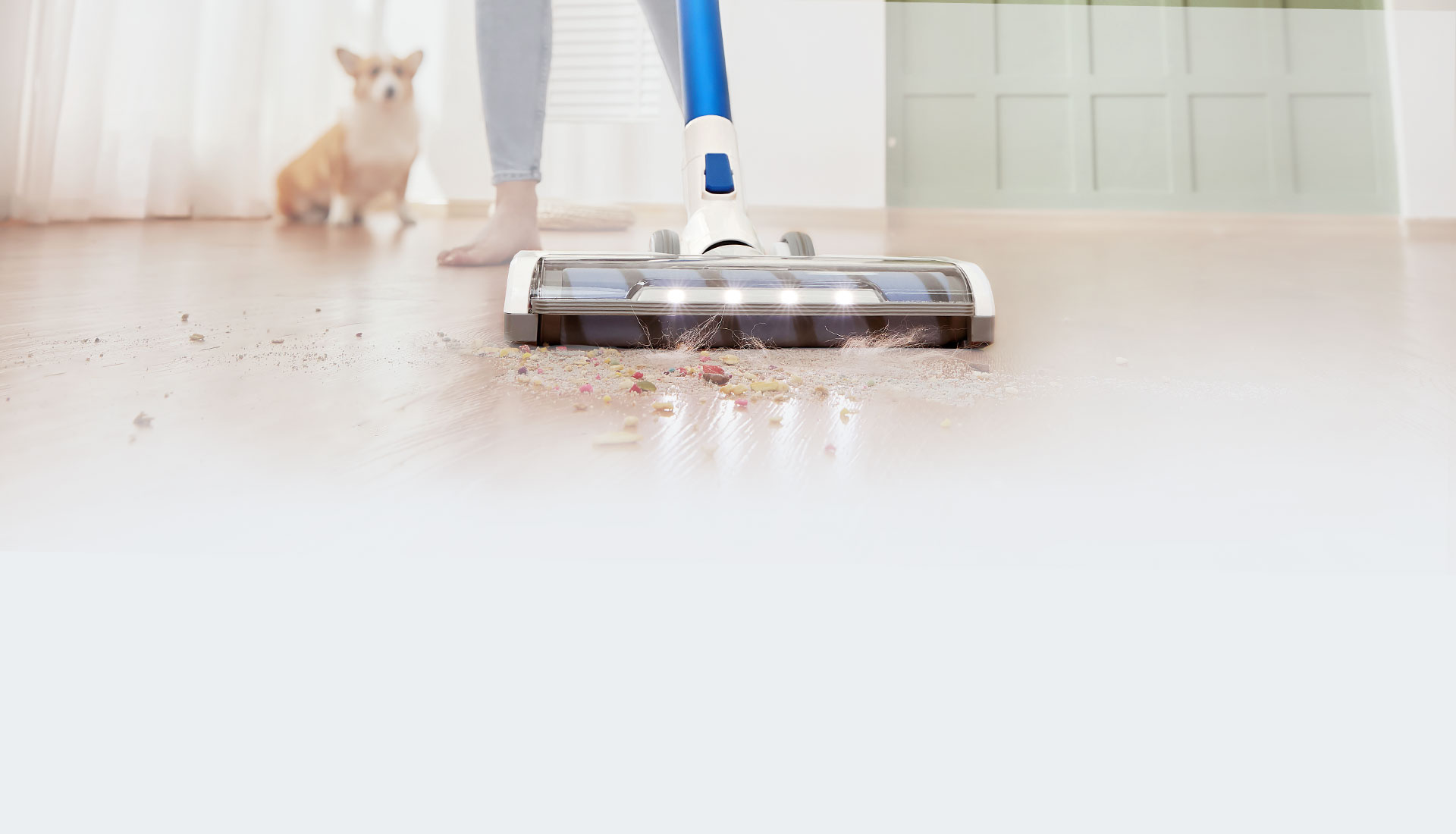 two power brushes to clean every surface